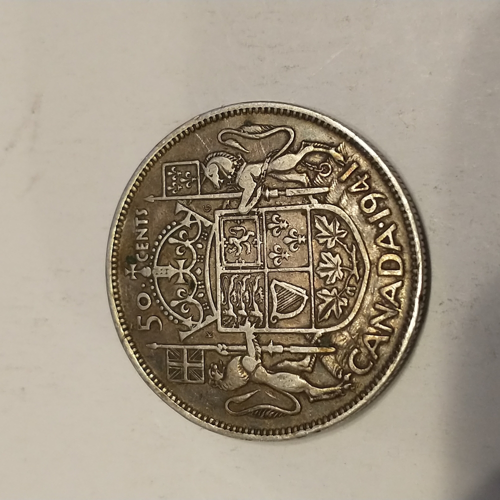 1941 Canadian Silver half dollar